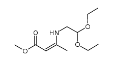methyl 3-[(2,2-diethoxyethyl)amino]but-2-enoate结构式