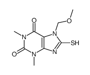 8-Mercapto-7-methoxymethyl-1,3-dimethyl-3,7-dihydro-purine-2,6-dione Structure