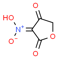 2,4(3H,5H)-Furandione,3-aci-nitro- Structure