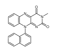 3-methyl-10-(1'-naphthyl)isoalloxazine Structure