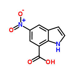 5-Nitro-7-indole carboxylic acid Structure