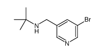 N-[(5-bromopyridin-3-yl)methyl]-2-methylpropan-2-amine结构式