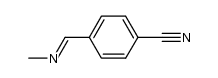 4-((methylimino)methyl)benzonitrile Structure
