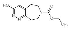 ETHYL 3-HYDROXY-8,9-DIHYDRO-5H-PYRIDAZINO[3,4-D]AZEPINE-7(6H)-CARBOXYLATE structure