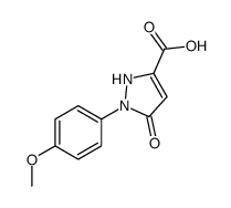 2-(4-methoxyphenyl)-3-oxo-1H-pyrazole-5-carboxylic acid Structure