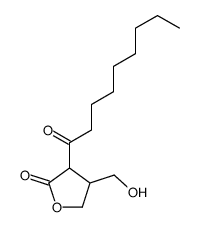 4-(hydroxymethyl)-3-nonanoyloxolan-2-one结构式