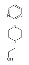 1-(2-hydroxyethyl)-4-(2-pyrimidyl)piperazine结构式