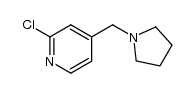 2-chloro-4-(pyrrolidin-1-ylmethyl)pyridine结构式