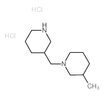 3-Methyl-1-(3-piperidinylmethyl)piperidine dihydrochloride Structure
