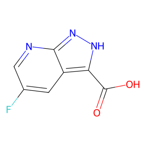 5-氟-1H-吡唑并[3,4-b]吡啶-3-羧酸结构式