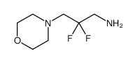 2,2-difluoro-3-morpholin-4-ylpropan-1-amine结构式