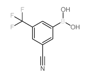 3-氰基-5-(三氟甲基)苯硼酸结构式
