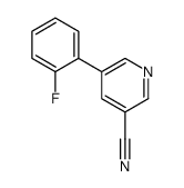 5-(2-fluorophenyl)pyridine-3-carbonitrile Structure