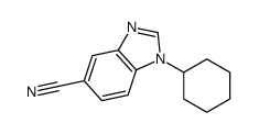 1-Cyclohexyl-1H-benzo[d]imidazole-5-carbonitrile structure