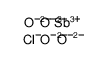 antimony(3+),oxygen(2-),dichloride结构式