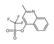 (2-methylquinolin-4-yl) trifluoromethanesulfonate Structure