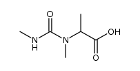L-Alanine, N-methyl-N-[(methylamino)carbonyl]- (9CI) Structure