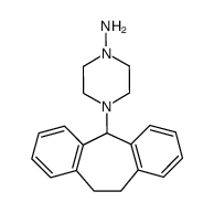 4-(10,11-dihydro-5H-dibenzo[a,d]cyclohepten-5-yl)-piperazin-1-ylamine Structure