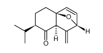 (2R,4aS,7R,8aR)-7-isopropyl-1-methylene-1,6,7,8a-tetrahydro-2H-2,4a-epoxynaphthalen-8(5H)-one结构式