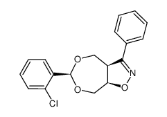 (3aR,6S,8aR)-6-(2-chlorophenyl)-3-phenyl-3a,4,8,8a-tetrahydro-[1,3]dioxepino[5,6-d]isoxazole Structure