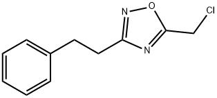 5-(chloromethyl)-3-(2-phenylethyl)-1,2,4-oxadiazole结构式