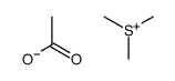 trimethylsulfanium,acetate Structure