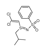 N-phenylsulfonyl-S-isobutyl-S-(2,2-dichlorovinyl)sulfimide结构式