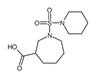 1-piperidin-1-ylsulfonylazepane-3-carboxylic acid Structure