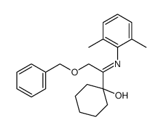 1-[N-(2,6-dimethylphenyl)-C-(phenylmethoxymethyl)carbonimidoyl]cyclohexan-1-ol Structure