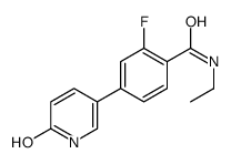 N-ethyl-2-fluoro-4-(6-oxo-1H-pyridin-3-yl)benzamide Structure