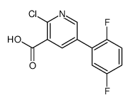 2-chloro-5-(2,5-difluorophenyl)pyridine-3-carboxylic acid Structure