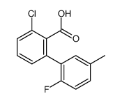 2-chloro-6-(2-fluoro-5-methylphenyl)benzoic acid结构式