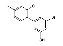3-bromo-5-(2-chloro-4-methylphenyl)phenol结构式