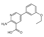 2-amino-5-(3-ethoxyphenyl)pyridine-3-carboxylic acid结构式