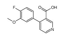 4-(4-fluoro-3-methoxyphenyl)pyridine-3-carboxylic acid结构式