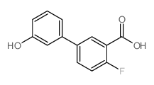 2-氟-5-(3-羟苯基)苯甲酸结构式