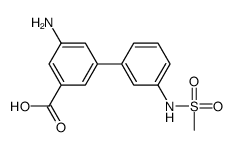 3-amino-5-[3-(methanesulfonamido)phenyl]benzoic acid Structure