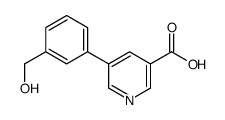 5-[3-(hydroxymethyl)phenyl]pyridine-3-carboxylic acid Structure