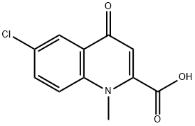 6-氯-1-甲基喹啉-4-酮-2-羧酸结构式