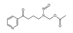 4-(Acetoxymethyl)nitrosamino]-1-(3-pyridyl)-1-butanone结构式