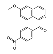 (6-methoxyisoquinolin-1-yl)(4-nitrophenyl)methanone结构式