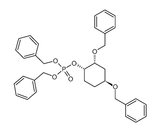 dibenzyl ((1S,2R,4S)-2,4-bis(benzyloxy)cyclohexyl) phosphate Structure