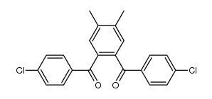 1,2-bis-(4-chloro-benzoyl)-4,5-dimethyl-benzene Structure