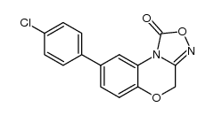 8-(4-chlorophenyl)-4H-[1,2,4]oxadiazolo[3,4-c][1,4]benzoxazin-1-one结构式