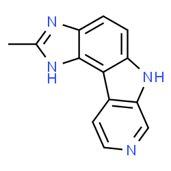 Pyrido[4,3:4,5]pyrrolo[3,2-e]benzimidazole,1,6-dihydro-2-methyl-结构式