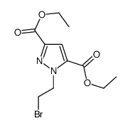 1-(2-溴乙基)-1H-吡唑-3,5-二羧酸二乙酯结构式