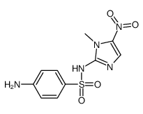 1-methyl-2-((4-aminophenyl)sulfonyl)amino-5-nitroimidazole结构式