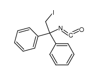 1,1-Diphenyl-2-iodoethyl isocyanate Structure