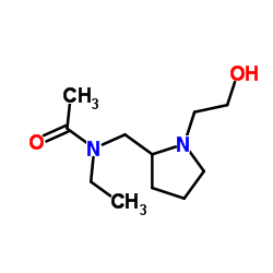 N-Ethyl-N-{[1-(2-hydroxyethyl)-2-pyrrolidinyl]methyl}acetamide Structure