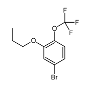 4-bromo-2-propoxy-1-(trifluoromethoxy)benzene结构式